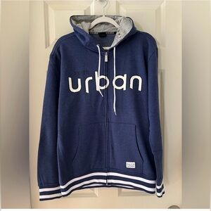 Keith Urban Women’s Blue Ripcord Fleece Zip Up Hoodie Size Medium